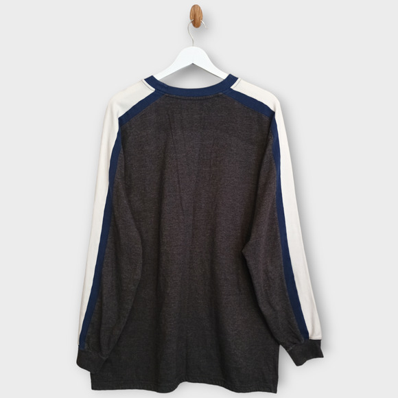 NFL Team Apparel Shirt Men XL Gray New England Patriots Logo Crewneck Sweatshirt - Picture 2 of 10